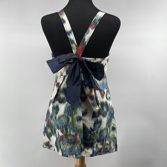 Vera Wang Lavender Label silk blend colorful tank top bow back sz xs - Picture 10 of 10
